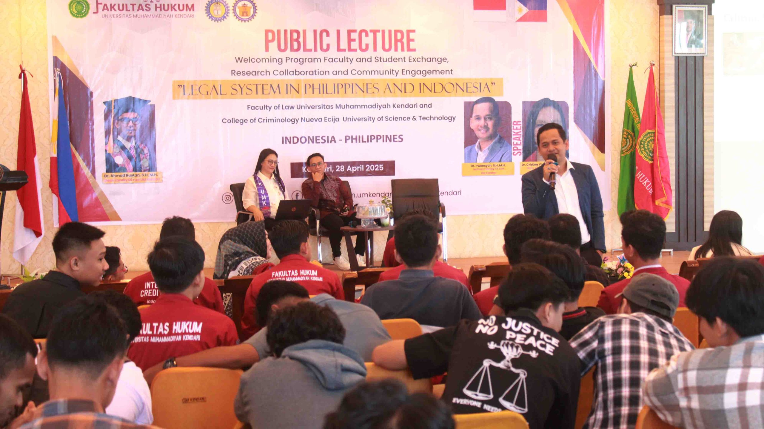 UM Kendari dan NEUST Filipina Bahas Sistem Hukum Dua Negara